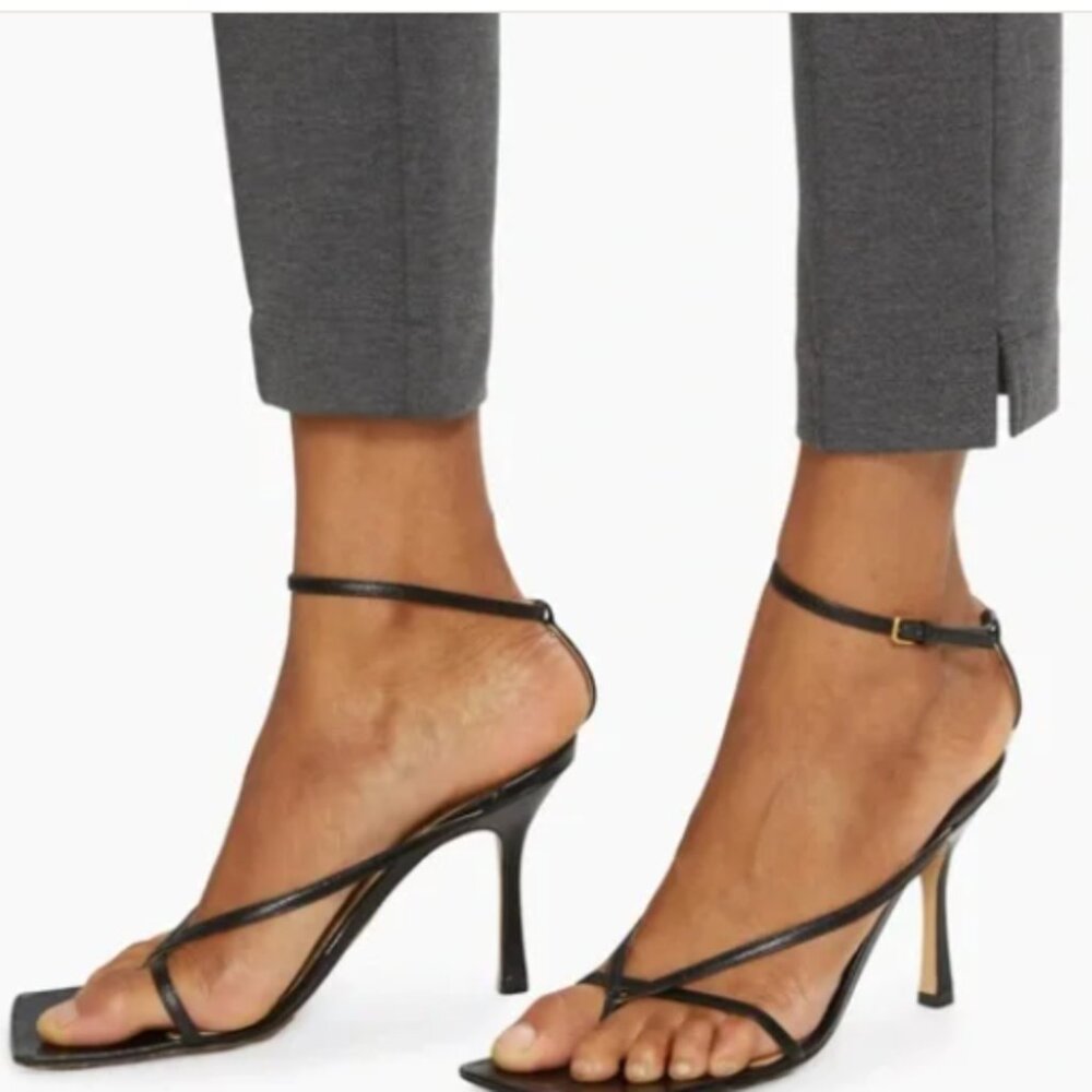 ATM Heather Charcoal Gray Ponte Pants Stretch Sz 10 - Picture 2 of 16